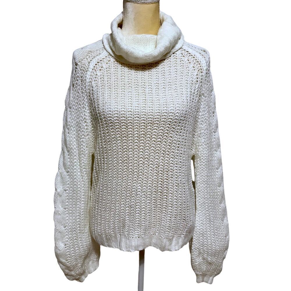 Planet Gold NWT Ivory Knit Sweater Juniors XL